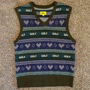 Golf Wang Hearts Sweater Vest Size Small